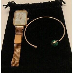 Gaiety Women Fashion Quartz Watch Bracelet Set Luxury Watches Rose Gold Mesh New